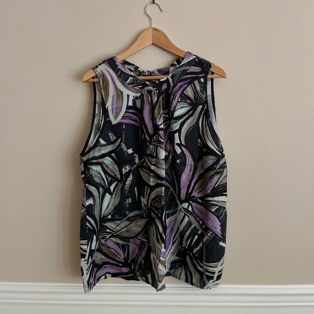 THOUGHT CLOTHING tie neck halter top size 18